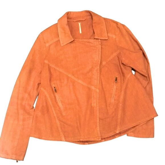 Free People Linen Blend Jacket. M - Picture 1 of 5